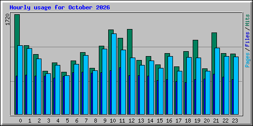 Hourly usage for October 2026